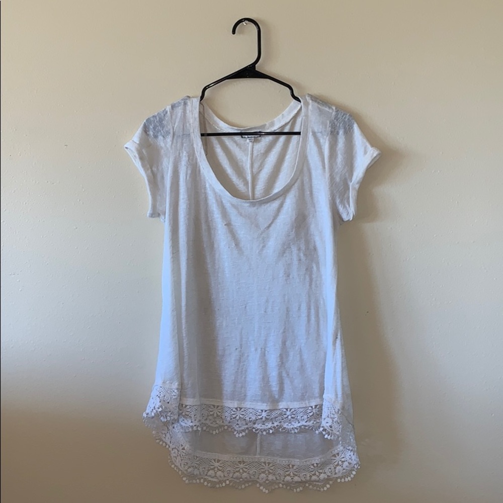 Sheer white t-shirt